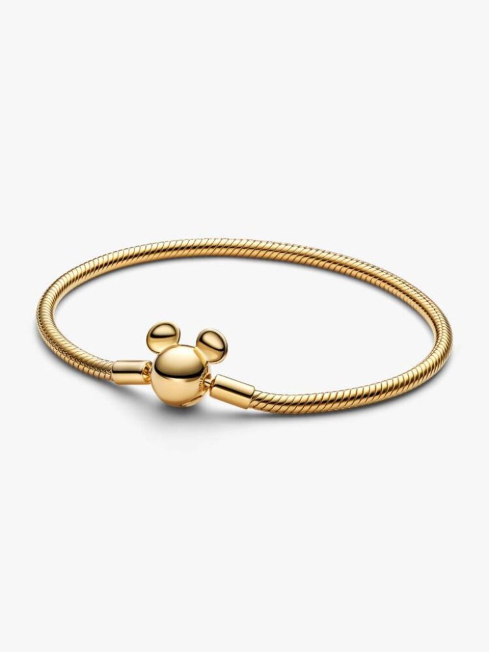 Pandora Disney Mickey Mouse Clasp Moments Snake Chain Bracelet